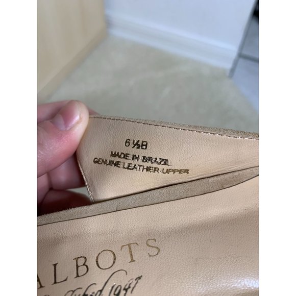 Talbots Tan Leather Heels Shoes Women's Size 6.5B - Picture 6 of 11